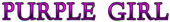 PURPLE GIRL Logo Style