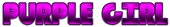 PURPLE GIRL Logo Style