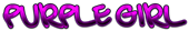 PURPLE GIRL Logo Style