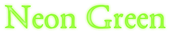 Neon Green Logo Style