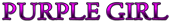 PURPLE GIRL Logo Style