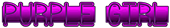 PURPLE GIRL Logo Style