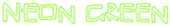 Neon Green Logo Style