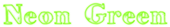 Neon Green Logo Style