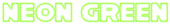 Neon Green Logo Style