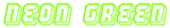 Neon Green Logo Style