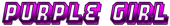 PURPLE GIRL Logo Style