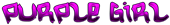 PURPLE GIRL Logo Style