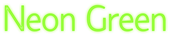 Neon Green Logo Style