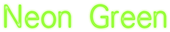 Neon Green Logo Style