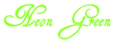 Neon Green Logo Style