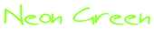 Neon Green Logo Style