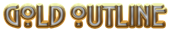 Gold Outline Logo Style