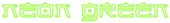 Neon Green Logo Style