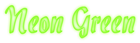 Neon Green Logo Style