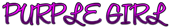 PURPLE GIRL Logo Style