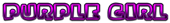 PURPLE GIRL Logo Style