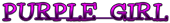 PURPLE GIRL Logo Style