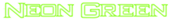 Neon Green Logo Style