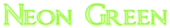 Neon Green Logo Style