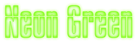 Neon Green Logo Style