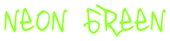 Neon Green Logo Style