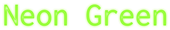 Neon Green Logo Style