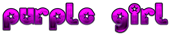 PURPLE GIRL Logo Style