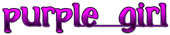 PURPLE GIRL Logo Style