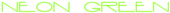 Neon Green Logo Style