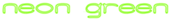 Neon Green Logo Style