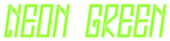 Neon Green Logo Style