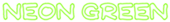 Neon Green Logo Style