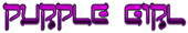 PURPLE GIRL Logo Style