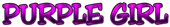 PURPLE GIRL Logo Style