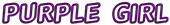 PURPLE GIRL Logo Style