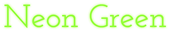 Neon Green Logo Style