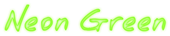 Neon Green Logo Style