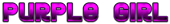 PURPLE GIRL Logo Style