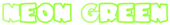 Neon Green Logo Style