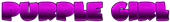 PURPLE GIRL Logo Style