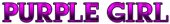 PURPLE GIRL Logo Style