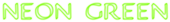 Neon Green Logo Style