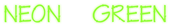 Neon Green Logo Style