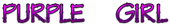 PURPLE GIRL Logo Style