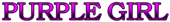 PURPLE GIRL Logo Style