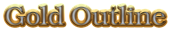 Gold Outline Logo Style