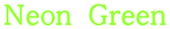 Neon Green Logo Style