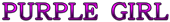 PURPLE GIRL Logo Style