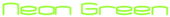 Neon Green Logo Style